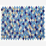 Load image into Gallery viewer, Antigua Mystic Blue 2x3 Fishscale Porcelain Mosaic
