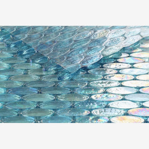 Stella Cascade Oval 1x2 Glass Mosaic