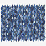 Load image into Gallery viewer, Antigua Dazzling Blue 2x3 Fishscale Porcelain Mosaic
