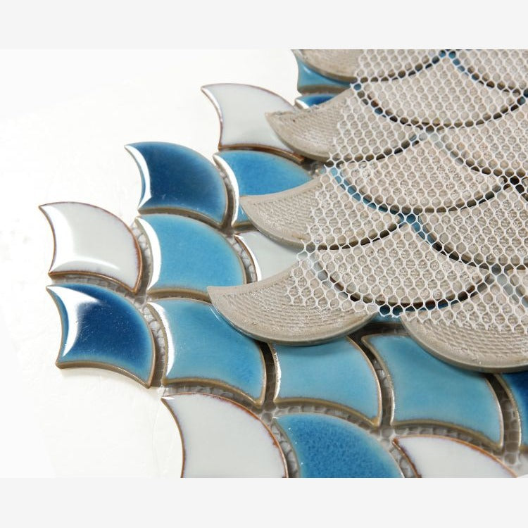 Antigua Bonnie 2x3 Fishscale Porcelain Mosaic