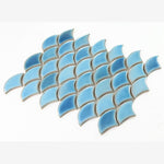 Load image into Gallery viewer, Antigua Azure 2x3 Fishscale Porcelain Mosaic
