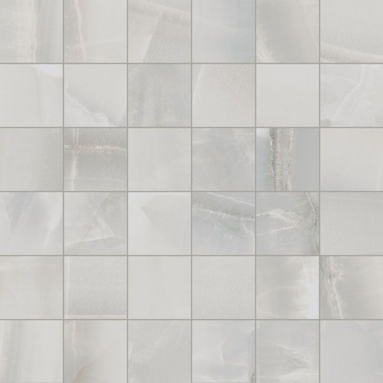 Akoya Silver Matte Mosaic 12x12 Porcelain Tile