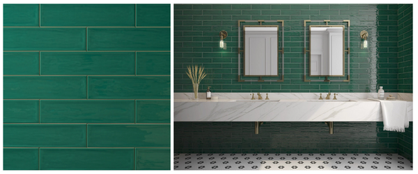 Chanelle Emerald Green 3x12 Ceramic Tile