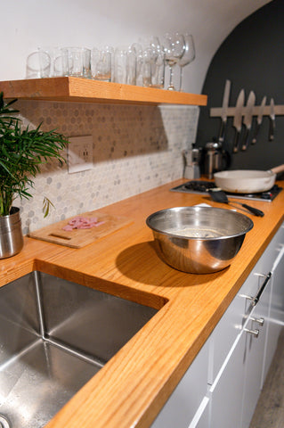 Kitchen mosaic backsplash