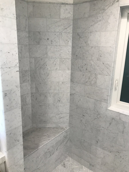 Carrara White Marble 6x12 Subway Tile