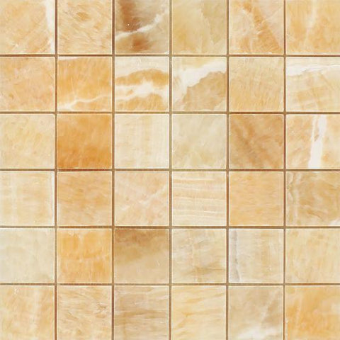 Honey Onyx 2x2 Mosaic Tile