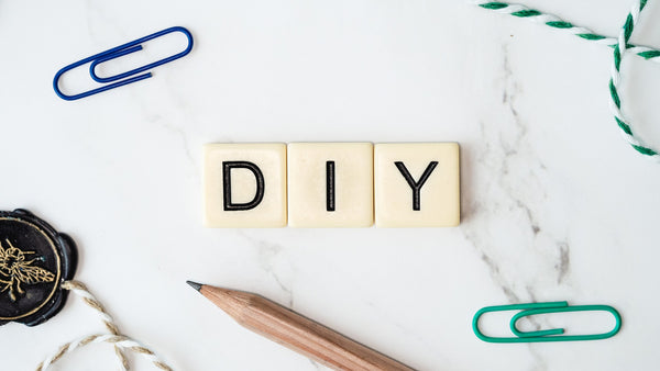 Letter blocks spelling out "DIY"