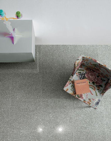 Flake Terrazzo Light Gray 30x30 Porcelain Tile