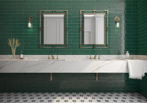 Chanelle Emerald Green 3x12 Ceramic Tile