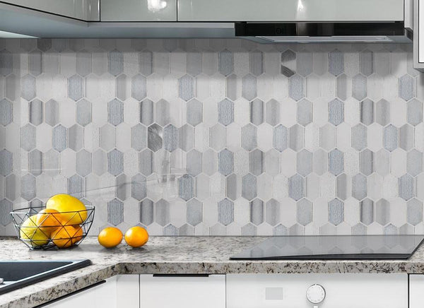 Harlow Picket Stone/Glass/Metal Mosaic Tile