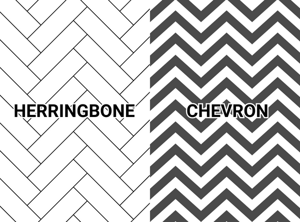 Herringbone vs. chevron