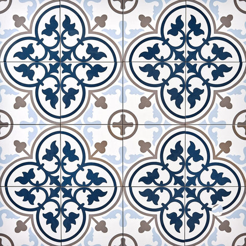 Marrakech Blue Cape 8x8 Porcelain Tile