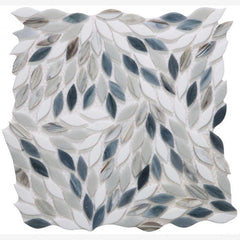 Newport Leaf Glass Mosaic Blend (Pool Rated)