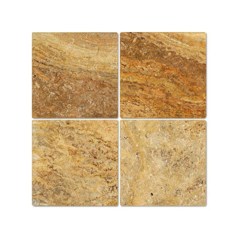 Scabos Travertine 12x12 Tumbled Field Tile