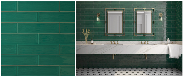 Chanelle Emerald Green Ceramic Tile