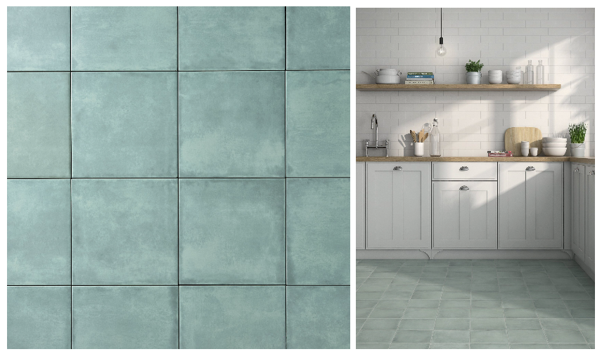 San Fran Aqua 8x8 Porcelain Tile