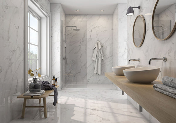 Milano Statuary White 24x24 Porcelain Tile