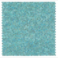 Stella Cascade Penny Round Glass Mosaic (Pool Rated)