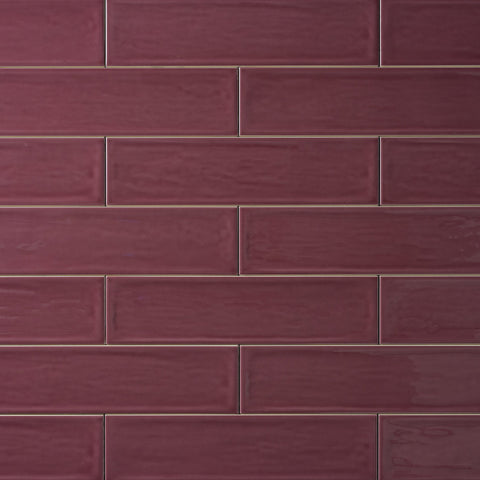 Chanelle Burgundy Ceramic Tile