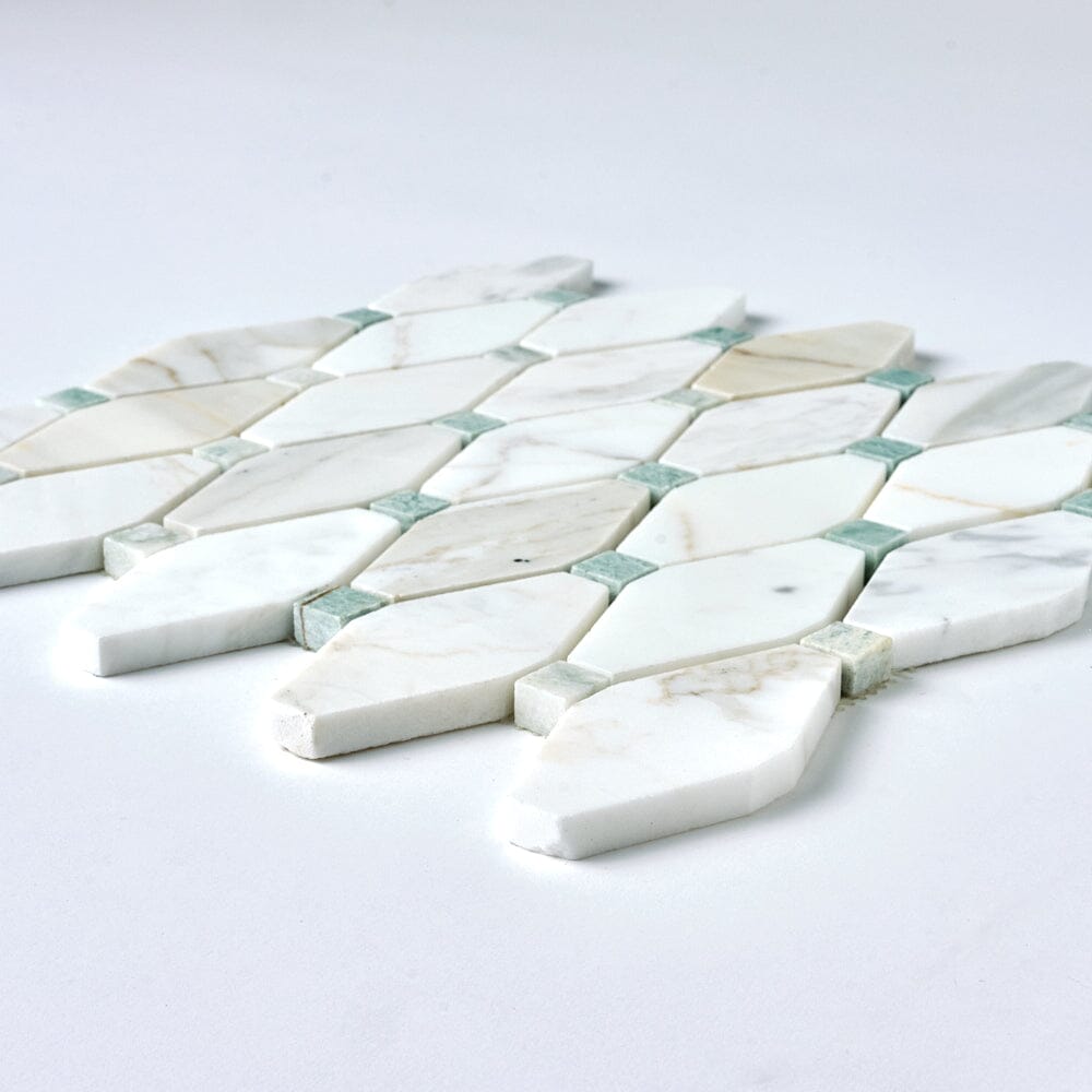 Calacatta Gold & Green Octave Marble Mosaic Stone Tilezz 