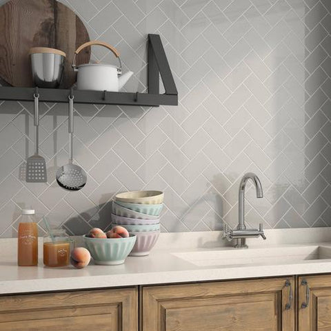 Timeless Soft Gray 3x6 Ceramic Tile