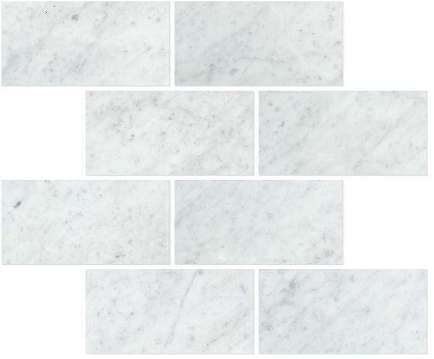 Carrara White Marble 12x24 Field Tile