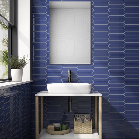 Venice Azul Picket 2x10 Ceramic Tile