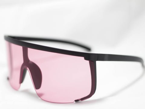 Pink safety glasses