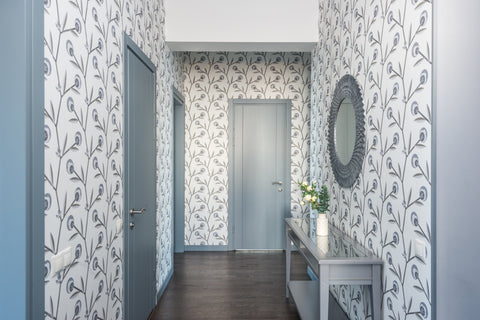 Entryway with wood-look tile