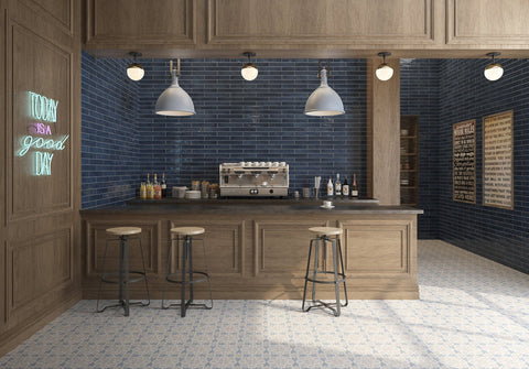 Zellige Midnight Blue 2x16 Glossy Ceramic Tile